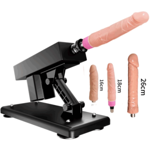 VIP53 Pistol-style female all-in-one extendable insertion self-pleasuring sex toy with vibration function, resembling a realistic penis.