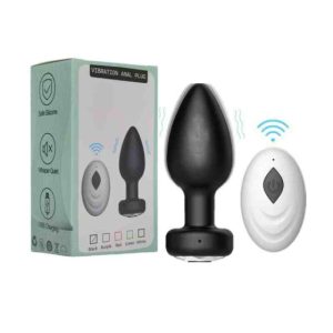 VIP13 Sexy women's remote-controlled rechargeable 10-frequency remote-controlled vibration anal plug G-spot posterior cavity metal masturbation sex toy
