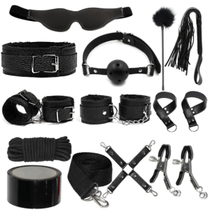 VIP52 Small prop leather handcuffs prop heavy-duty hand clasp plush handcuffs pink female couple