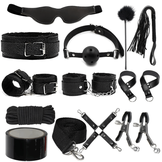 VIP52 Small prop leather handcuffs prop heavy-duty hand clasp plush handcuffs pink female couple