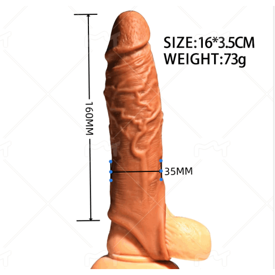 VIP27 Crystal wolf fangs thickened, elongated, and thickened shaft condom