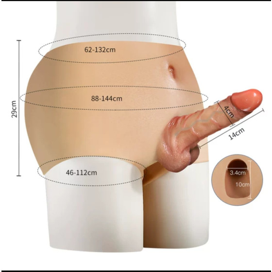 VIP30 Wearing solid phallus gay leather pants for both men and women of the same-sex community